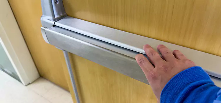 Installing a Push Bar on a Door Central Islip